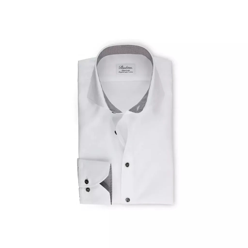 STENSTRÖMS  Hemd aus zweifacher Super-Baumwolle Weiß