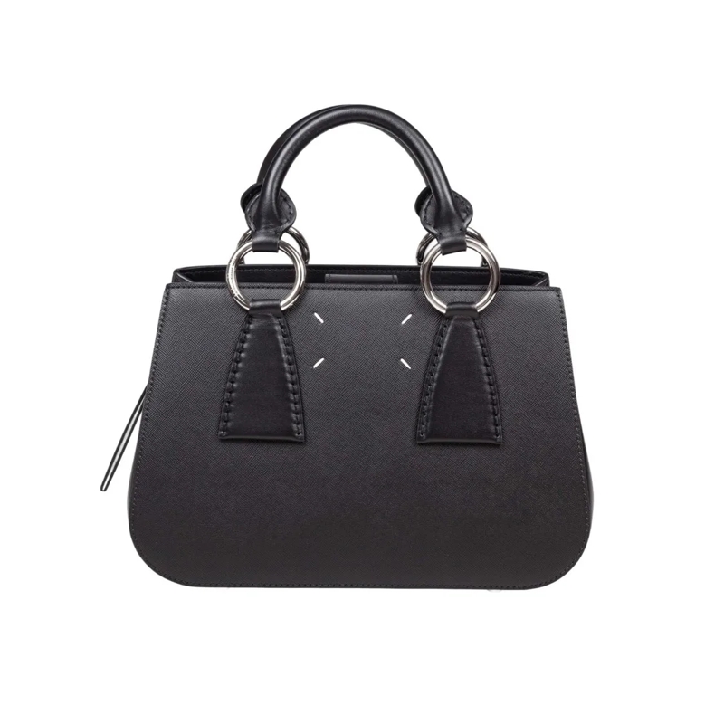 Maison Margiela Schultertasche Black Leather Handbag Black