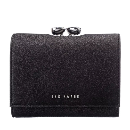 Ted Baker Glitter Mini Bobble Purse Black Flap Wallet