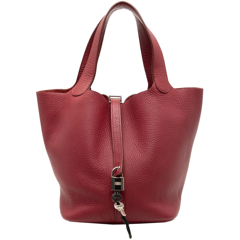 Hermès Tote Clemence Picotin Lock 22 rot