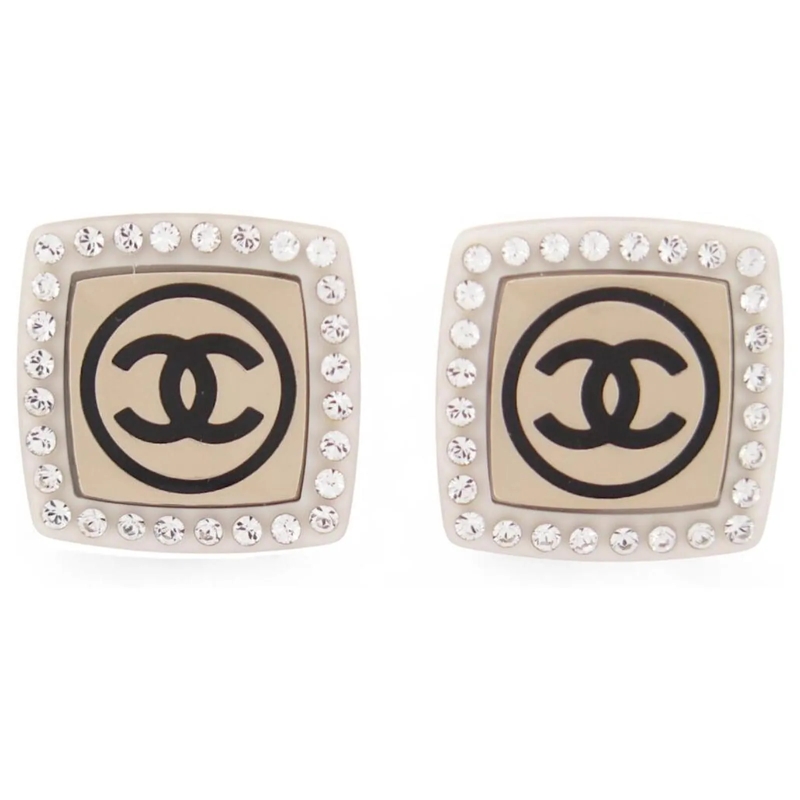 Chanel Ohrstecker NEUE CHANEL CC LOGO QUADRAT METALL GOLD OHRSCHMUCK gold