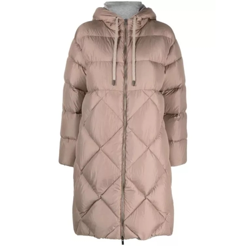 Peserico Quilted Padded Coat Pink 