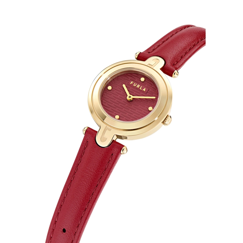 Furla Quarzuhr Quarz-Analoguhr Furla Arch-Bar rot(Image 4)
