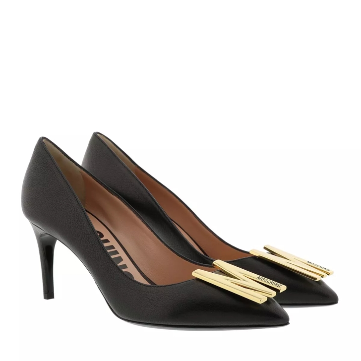 Moschino Pumps Leather Black Escarpin