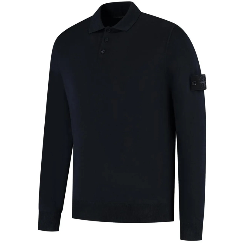 Stone Island  LS POLO NAVY BLUE