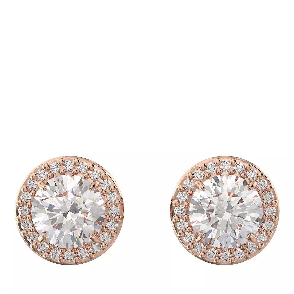 Thumbnail - Swarovski Ohrringe - Constella Round cut Pavé rose gold-tone plated - Gr. unisize - in Quarz - für Damen