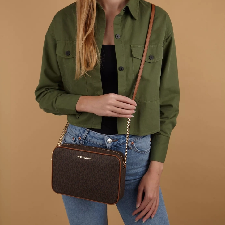 Michael Kors Michael Kors Jet Set Braune Umhangetasche 32F1GJ6C Braun Crossbody Bag
