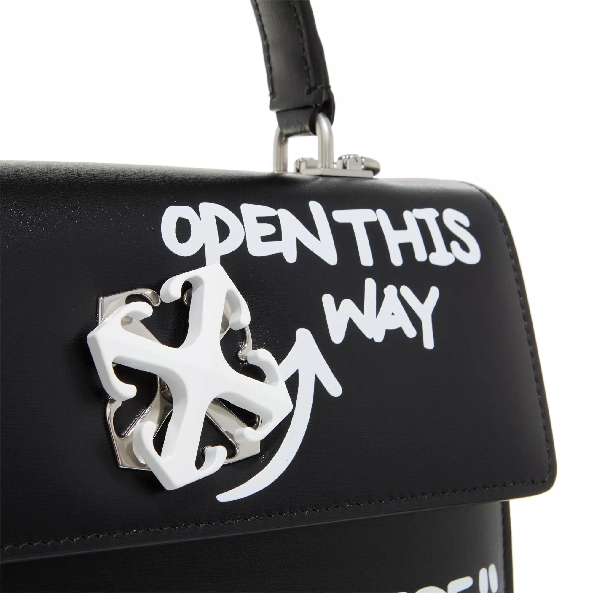 Off-White Crossbody bags Jitney 1.4 Top Handle Quote in zwart