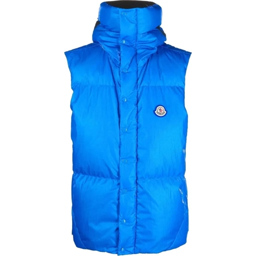 Moncler Daunenjacken Lawu Logo Padded Vest Jacket blau