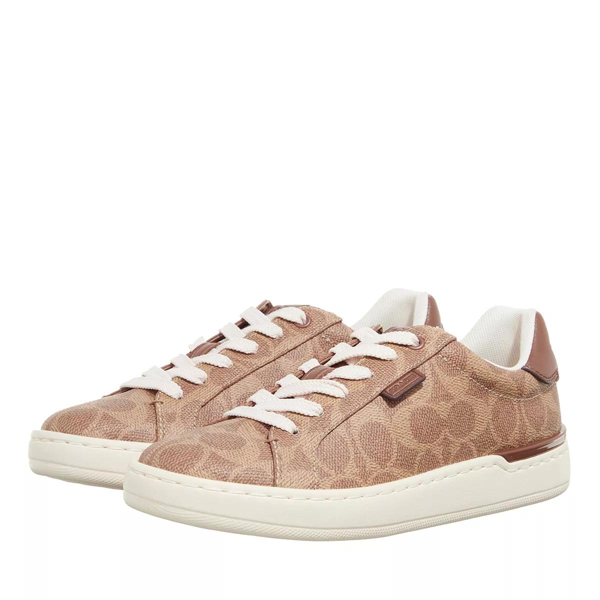Coach Lowline Coated Canvas tan Low Top Sneaker