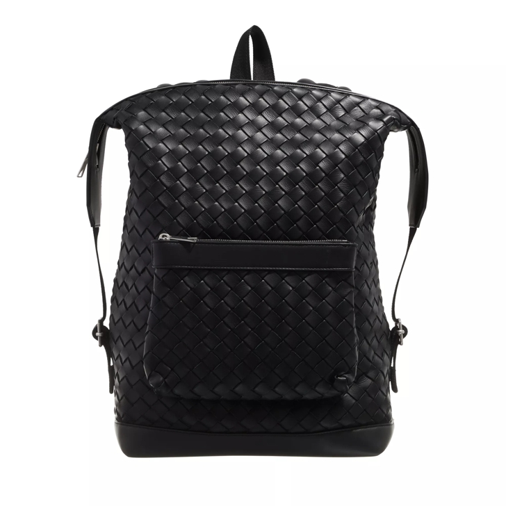 Bottega Veneta Small Intrecciato Backpack Black Backpack