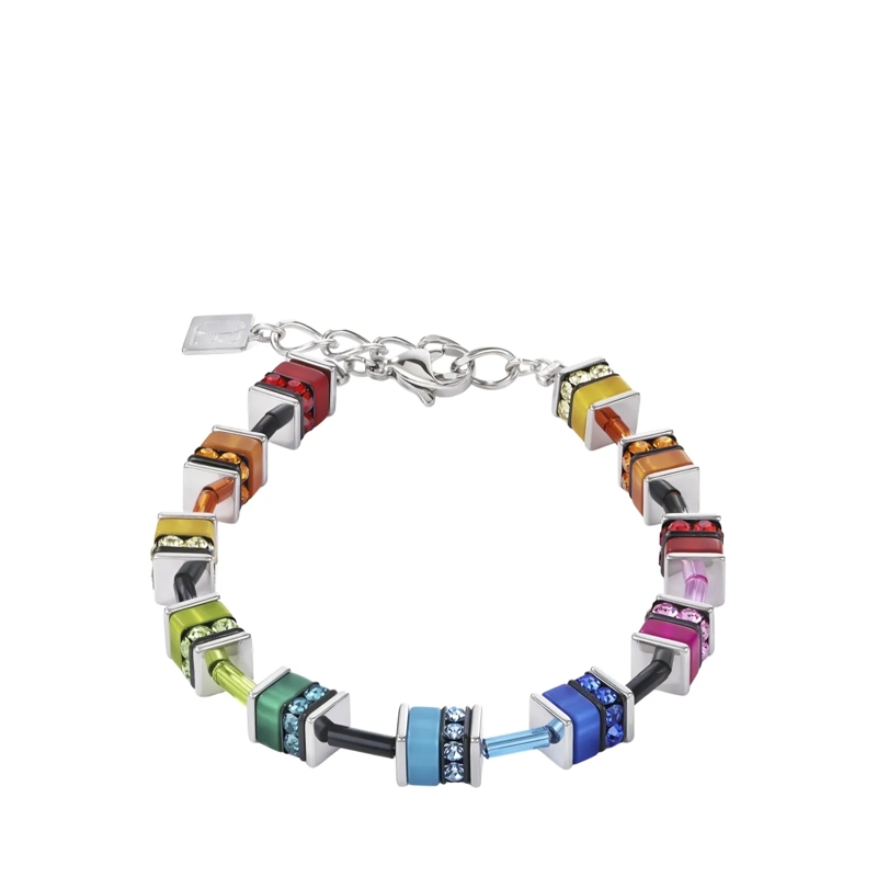 COEUR DE LION Armband GeoCUBE® Armband classic Polaris & Strass bunt