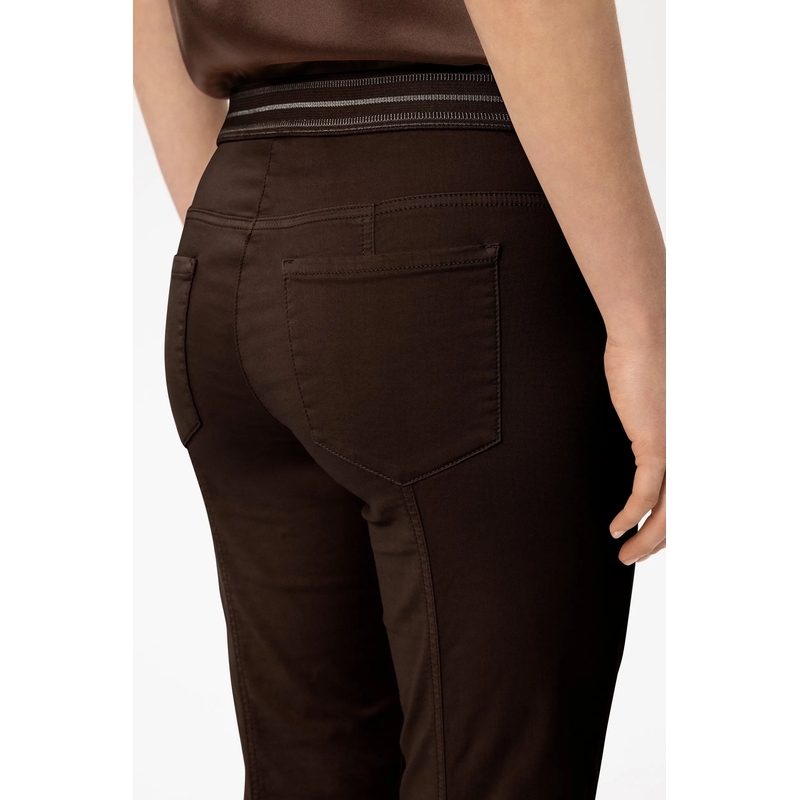 Luisa Cerano Skinny-Leg-Jeans High-Stretch-Colour-Denim marone(Image 5)