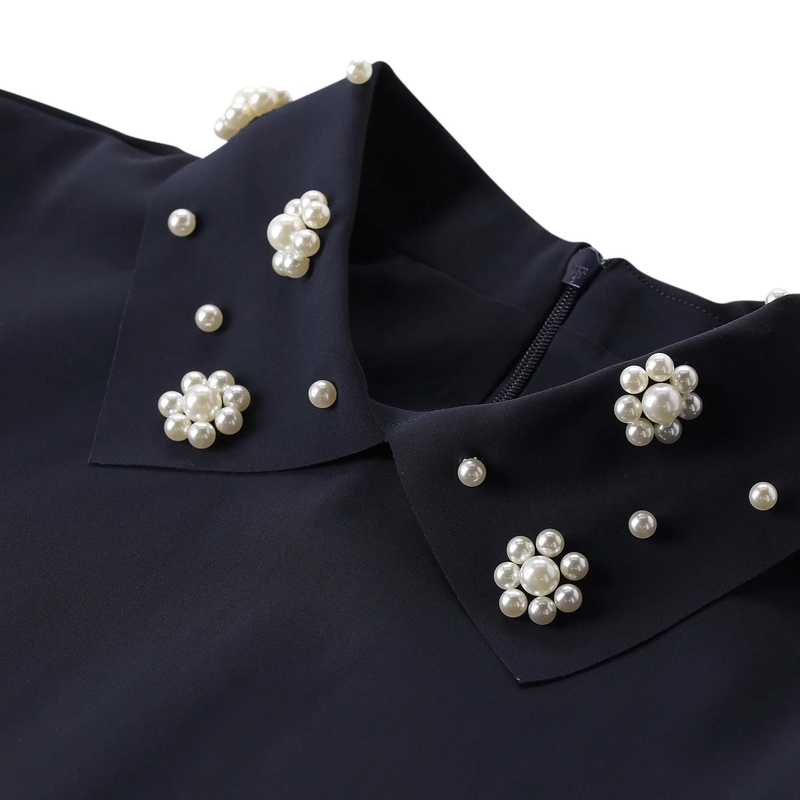 Chiara Boni Midi-jurk Midikleid Leotie/L BR ZP dunkelblau(Image 3)