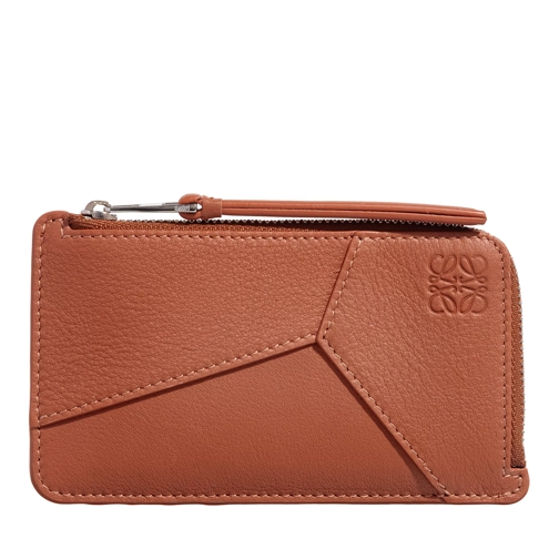 Loewe Puzzle Edge Coin Cardholder Tan Card Case