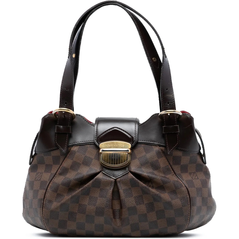 Louis Vuitton Schultertasche Damier Ebene Sistina PM braun