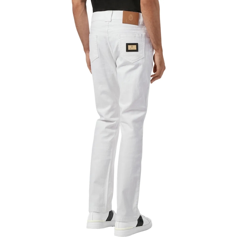 BILLIONAIRE Jeans mit geradem Bein Jeans Regular Fit Statement weiss(Image 2)