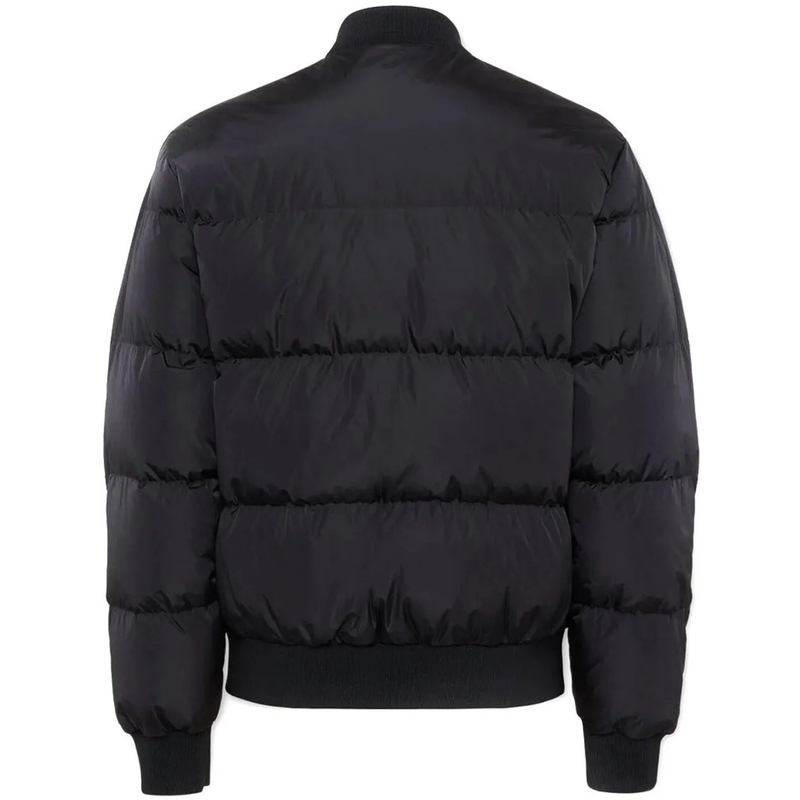 Dsquared2 Daunenjacke Classic Black Puffer Bomber Jacket With Ribbed Cuf Black(Image 9)