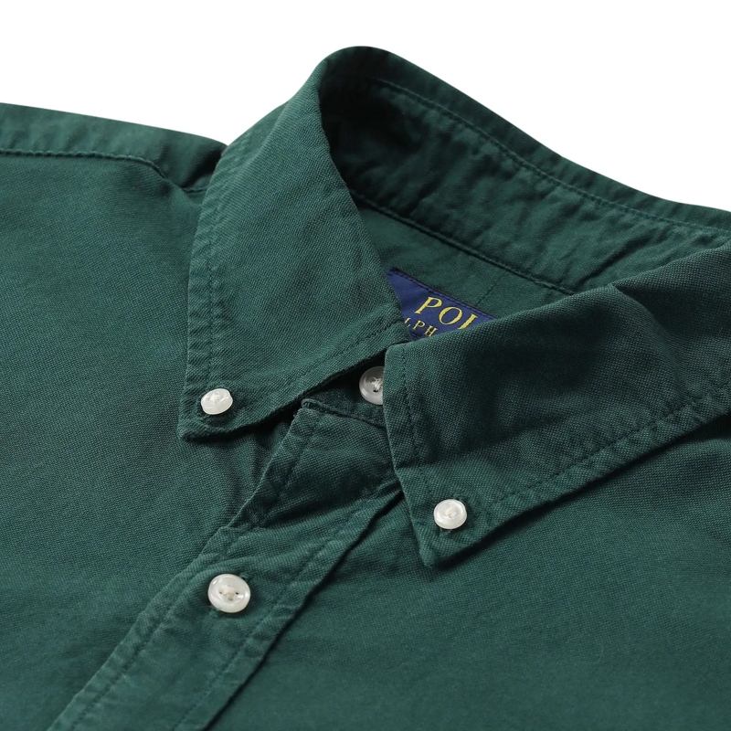 Polo Ralph Lauren Hemd Slim-Fit Hemd aus Baumwolle grün(Image 5)