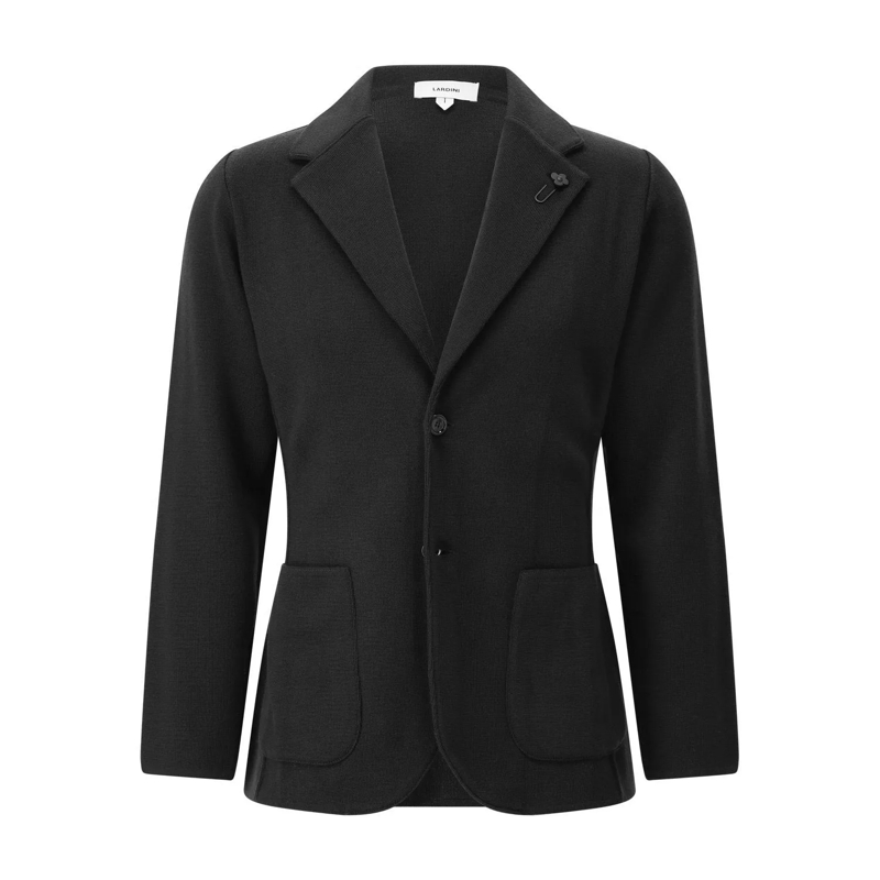 Lardini Anzugjacke Sakko aus Schurwolle Schwarz