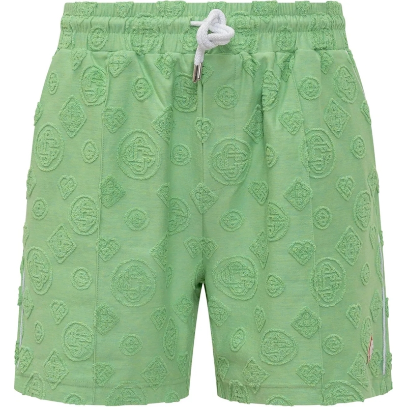 Casablanca Shorts Shorts In Spugna Jacquard grün