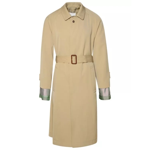 Maison Margiela Beige Virgin Wool Trench Coat Brown 