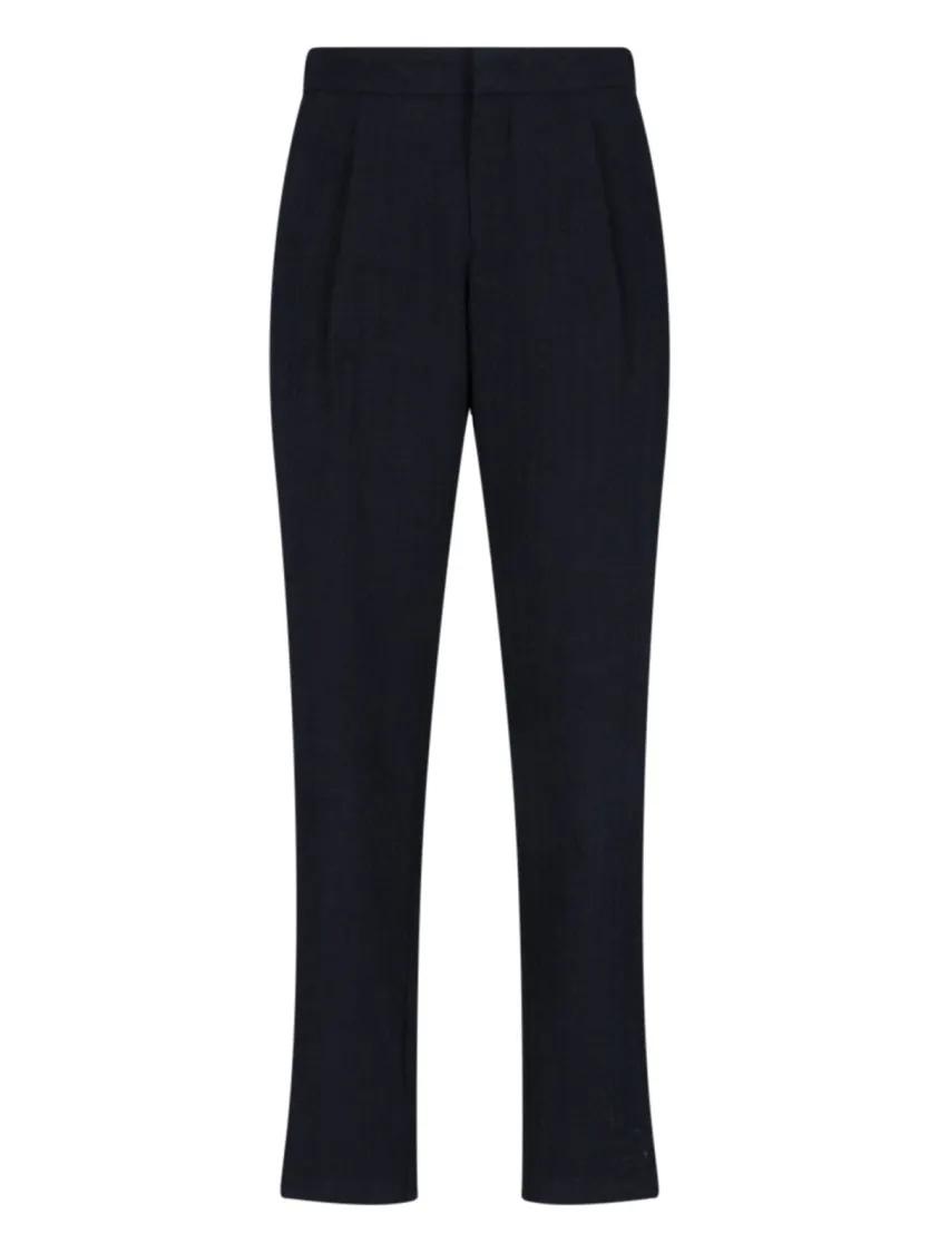 Thumbnail - Giorgio Armani - Straight-Leg Chinos With Virgin Wool Finish - Größe 52 - schwarz