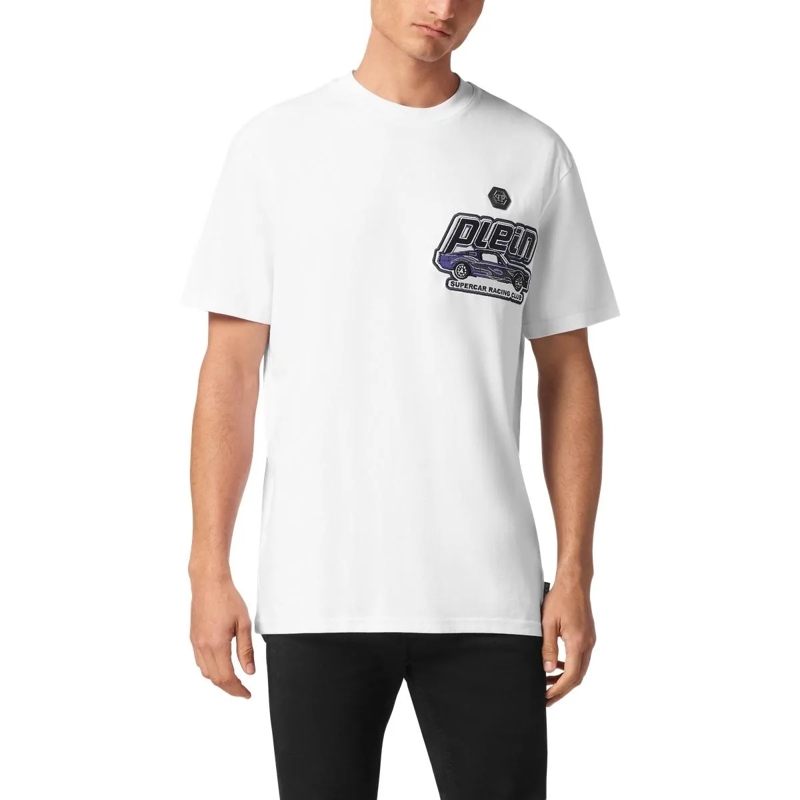 Philipp Plein T-Shirt T-Shirt Racing weiss(Image 3)