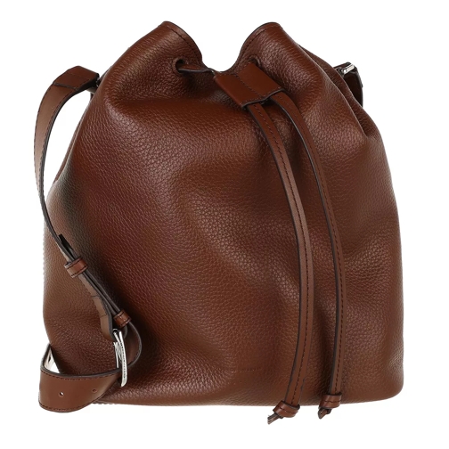 Tiger of Sweden Small Leather Handbag Cognac Bucket Bag
