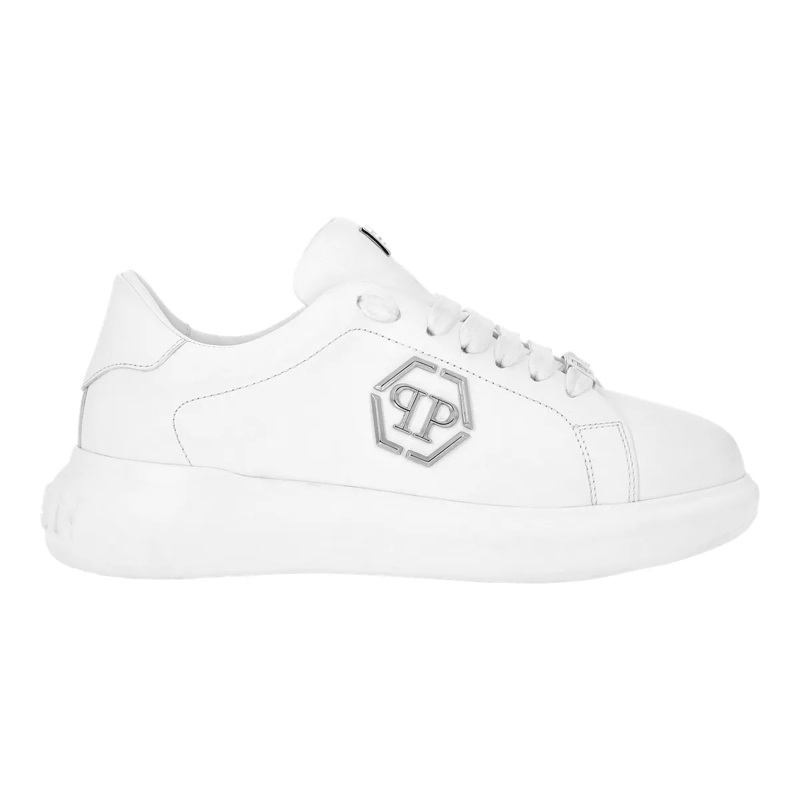 Philipp Plein Low-Top-Sneaker Lo-Top Turnschuhe Hexagon weiss