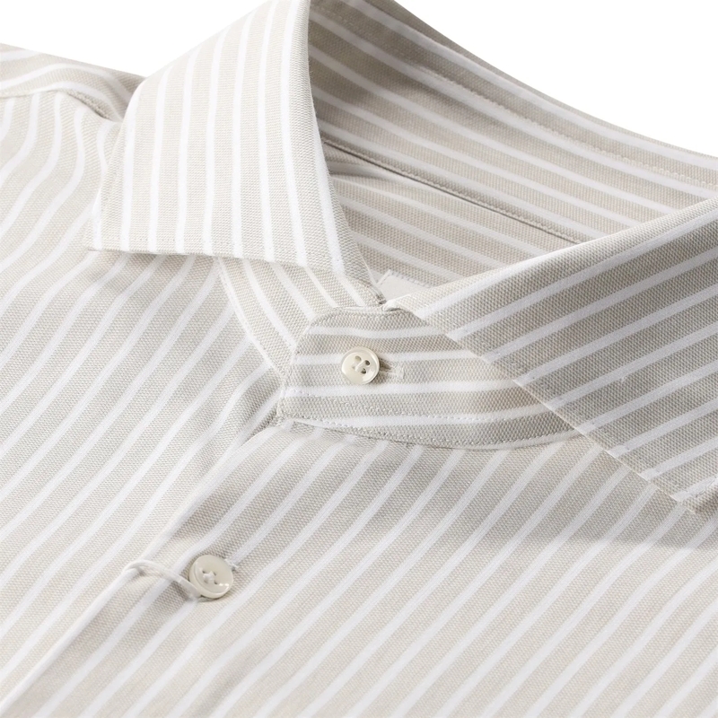 PROFUOMO Chemise Gestreiftes Hemd beige(Image 3)