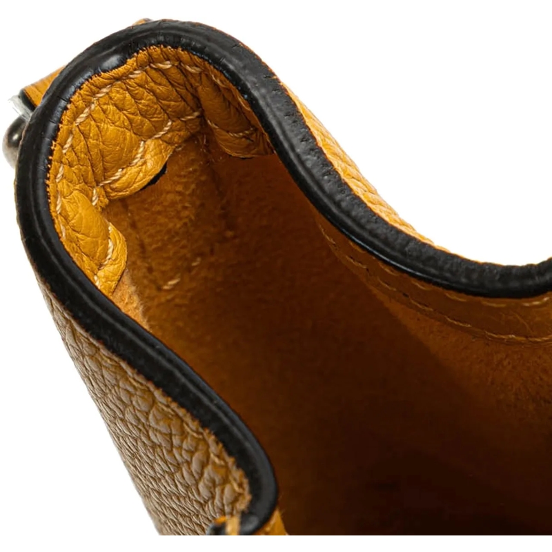 Celine Schultertasche Nano Leather Luggage Tote gelb