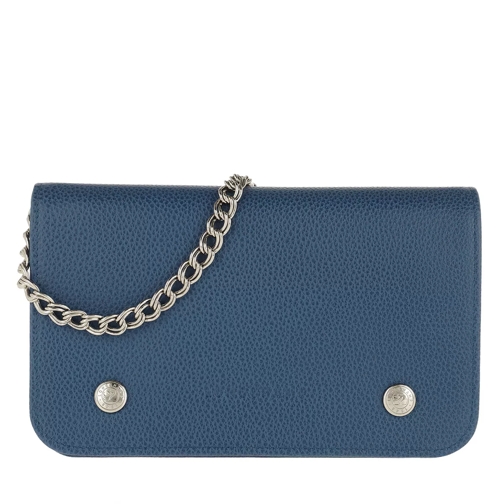 Longchamp Le Foulonné Wallet On Chain Leather Sapphire Crossbody Bag
