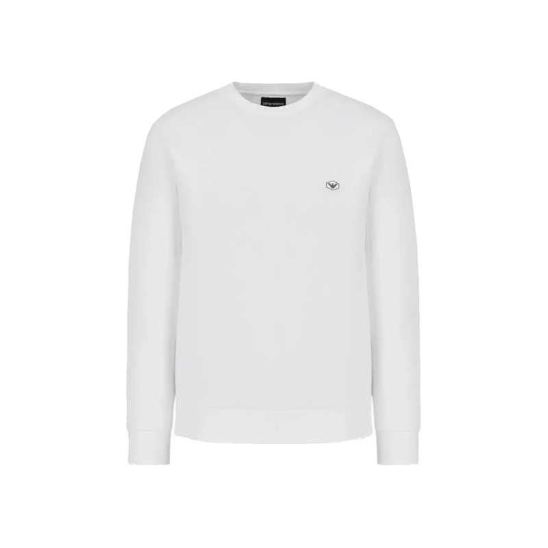 Emporio Armani  Crew Neck White Sweatshirt White