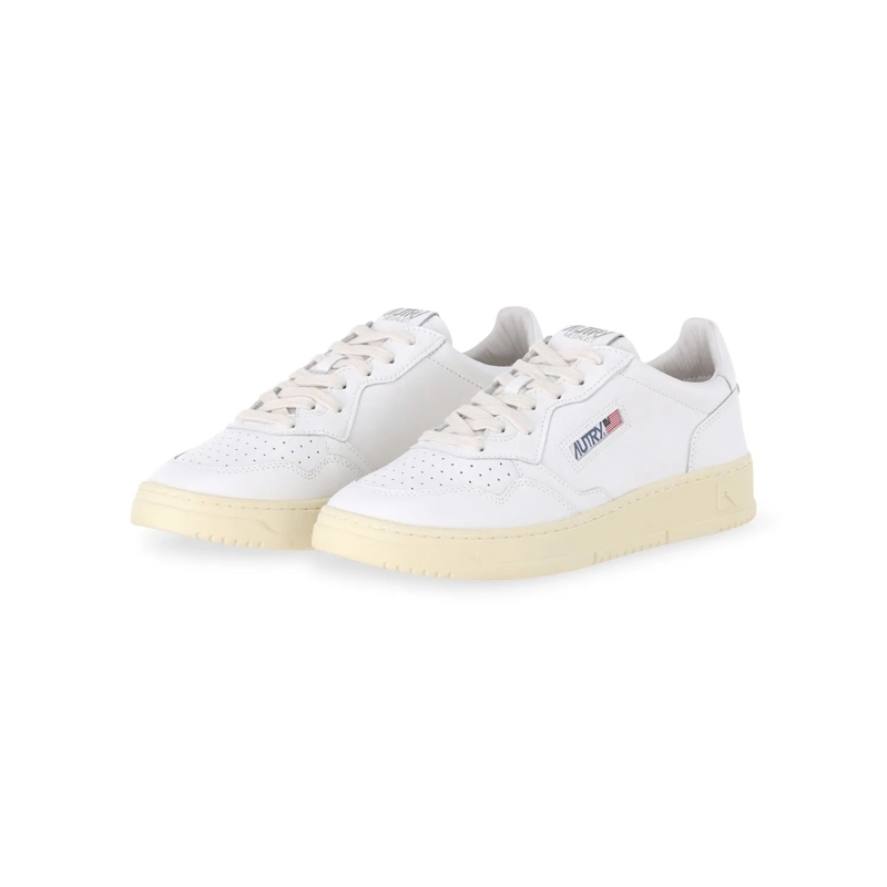 Autry International Schnürschuhe Sneaker Medalist aus Leder 22 wht/black