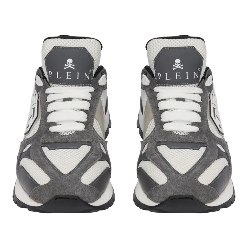 Philipp Plein Low-Top-Sneaker Mit diesen Predator-Sneakern in Lo-Top-Form aus ge grau(Image 2)