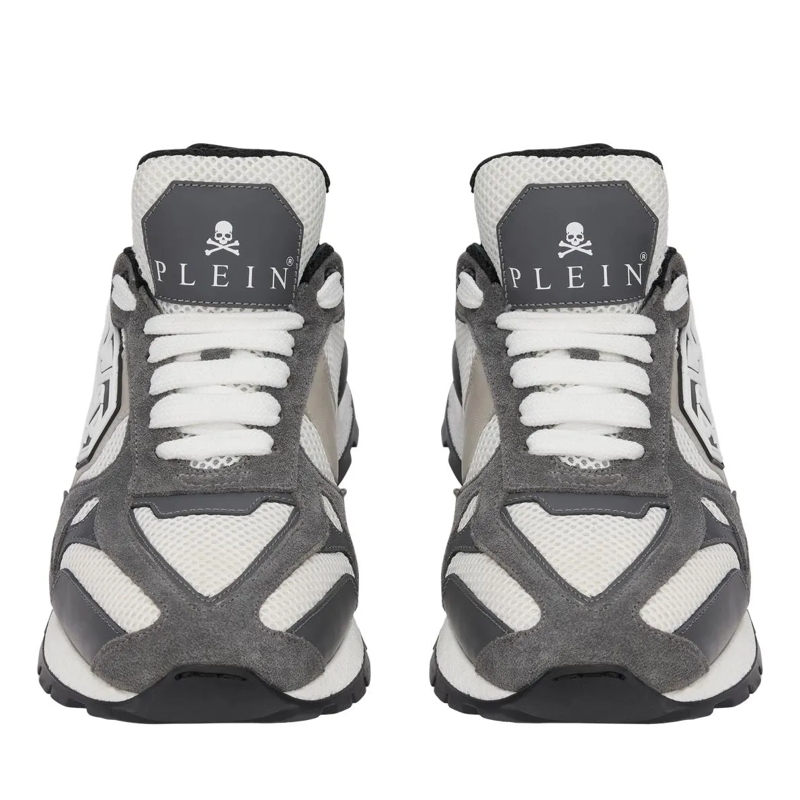 Philipp Plein Low-Top-Sneaker Mit diesen Predator-Sneakern in Lo-Top-Form aus ge grau(Image 4)