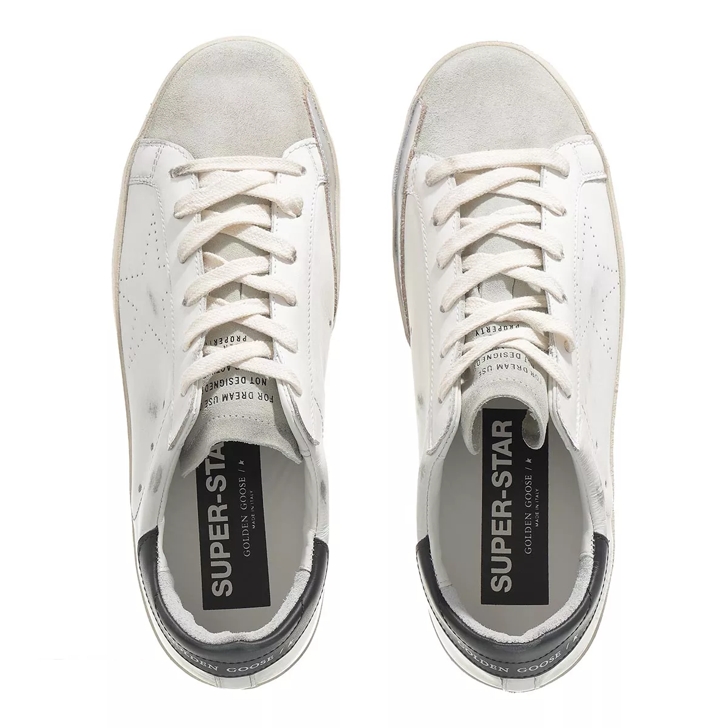 Golden goose white & store grey clean superstar sneakers