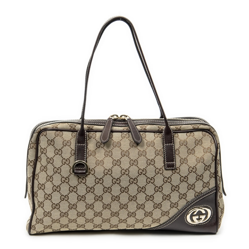 Gucci Crossbody Bag Britt Satchel Bag braun