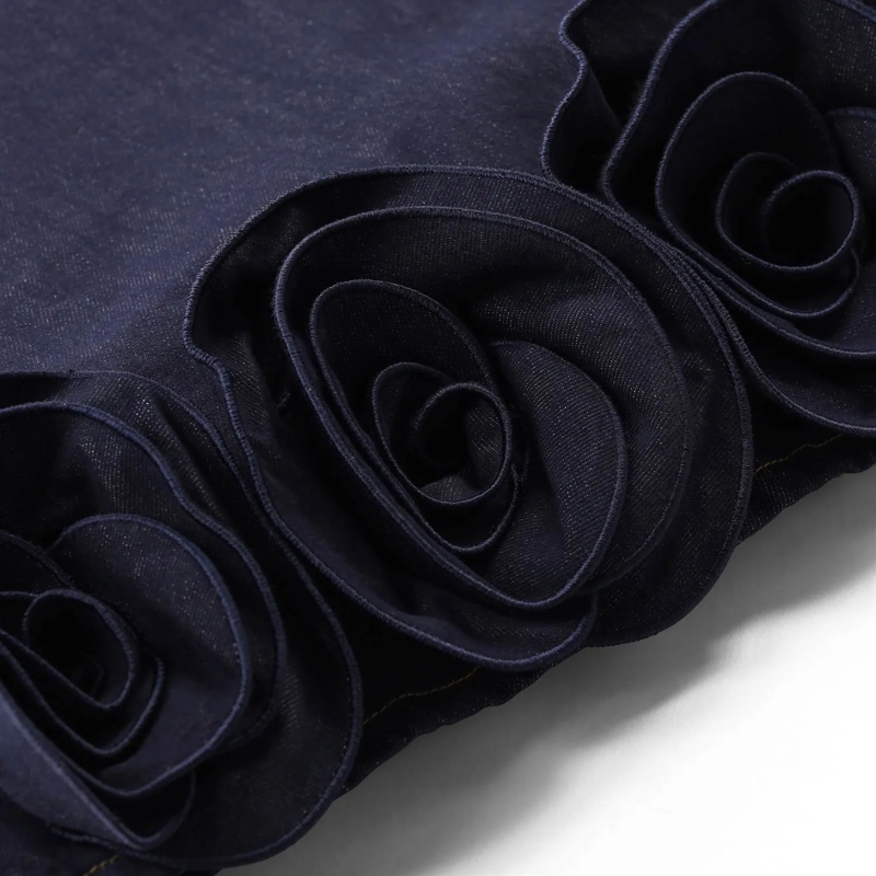 Self Portrait Minikleid Sheath Dress With 3D Flowers Black(Image 5)