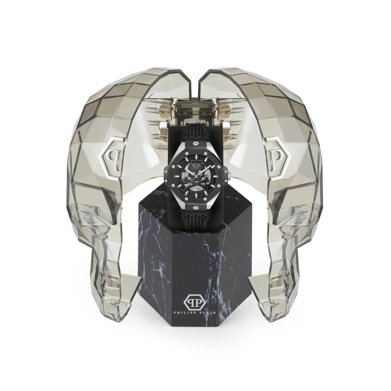Philipp Plein Quarzuhr Quarz-Analoguhr Plein $Keleton Royal silber(Image 5)