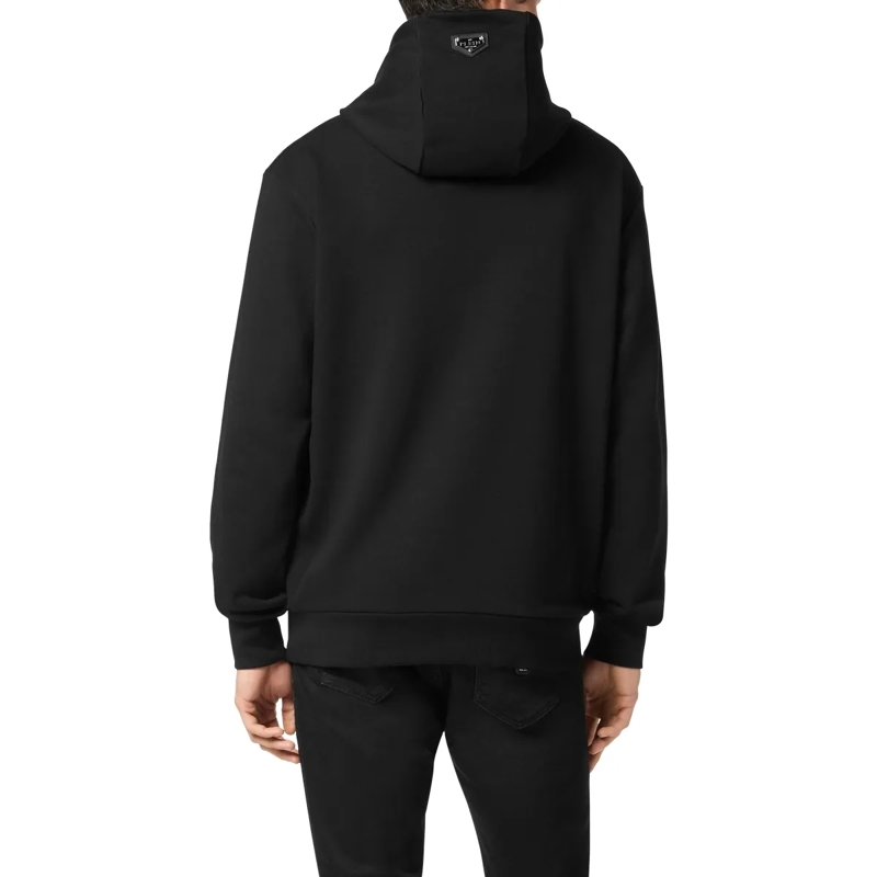 Philipp Plein Top Hoodie Hexagon Mit Schmucksteinen schwarz(Image 2)