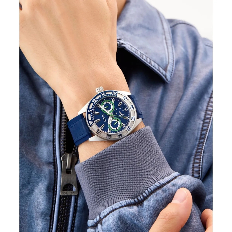 Guess Quarzuhr Quarz-Analoguhr Letterman blau(Image 3)