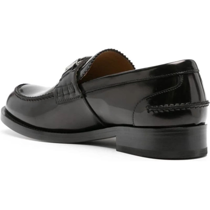 Black versace dress shoes online