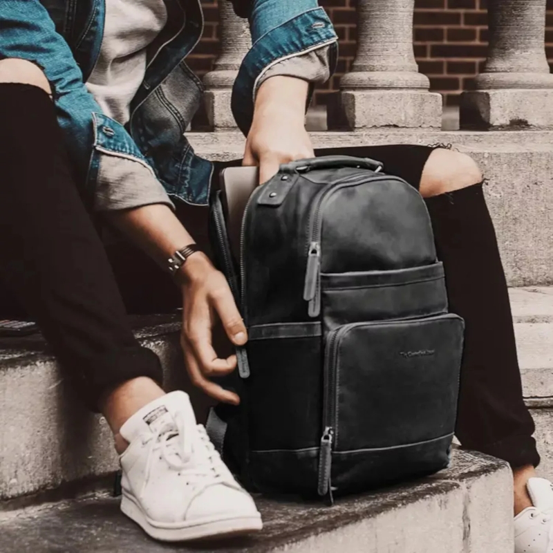 The Chesterfield Brand Rucksack Austin Rucksack Schwarz (Image 2)