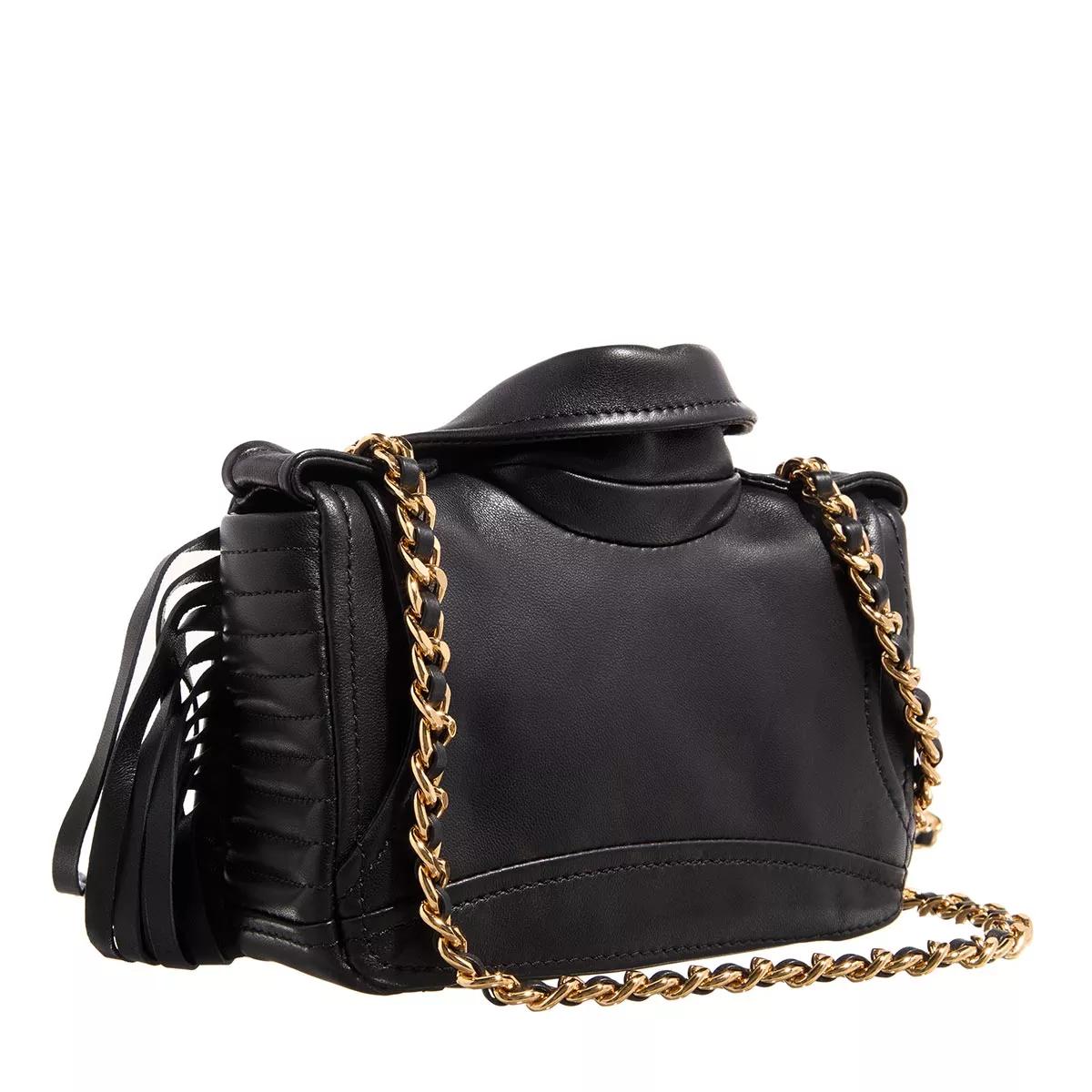 Moschino Crossbody bags Biker Bag Fringes in zwart