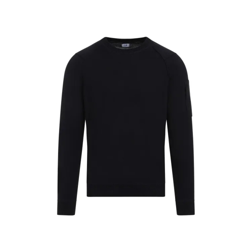 CP Company Sea Island Total Eclipse Cotton Sweater Black 