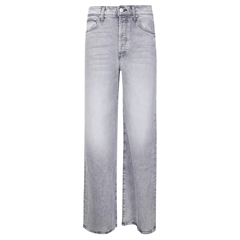 Mother Jeans The Ditcher Roller Sneak Jeans Grey
