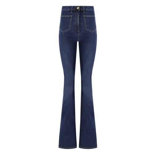 Elisabetta Franchi Jeans ELISABETTA FRANCHI DUNKELBLAUE FLARE JEANS blau