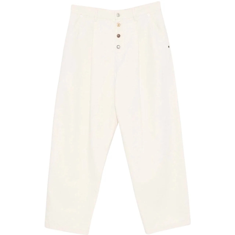 Moschino Jeans à jambe droite Trousers White weiß